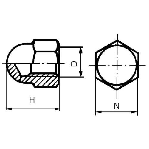 Hettemutter MHM 6 DIN 1587 FZB