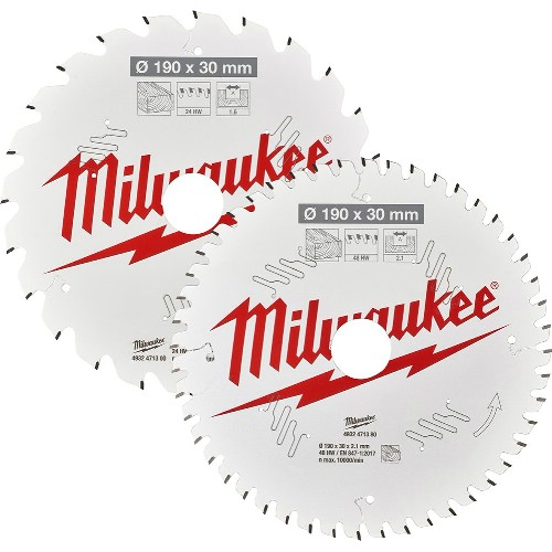 Sirkelsagbladpakke MILWAUKEE Tre Thin Kerf 2-pakk