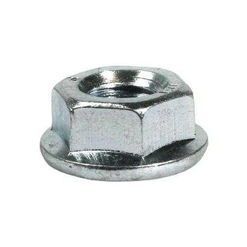 Mutter sekskant M6MF A4 DIN 6923 flens med riller