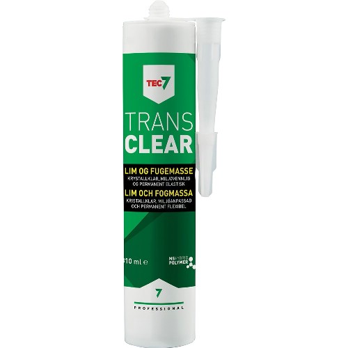Lim, tetnings- og fugemasse TEC7 Trans Clear Lim, tetnings- og fugemasse TEC7 Trans Clear